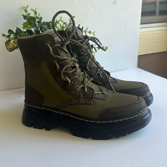 NWOT Dr. Martens Tarik TG Waxed Boot In Olive Green -Sz 9 W-8 M - Picture 1 of 15